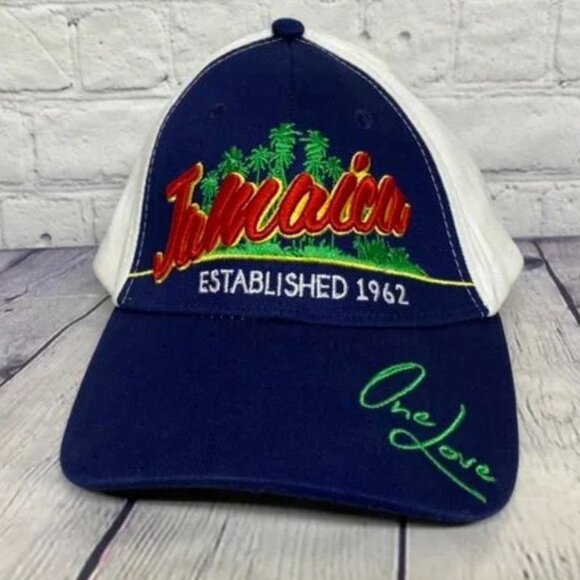 Other - Jamaica Established 1962 Baseball Hat Cap One Size Fits All Strap Embroidered